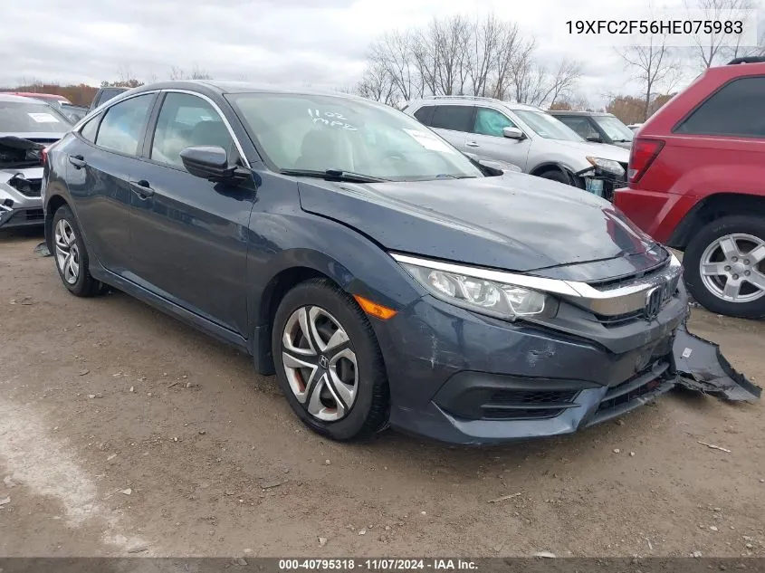 2017 Honda Civic Lx VIN: 19XFC2F56HE075983 Lot: 40795318