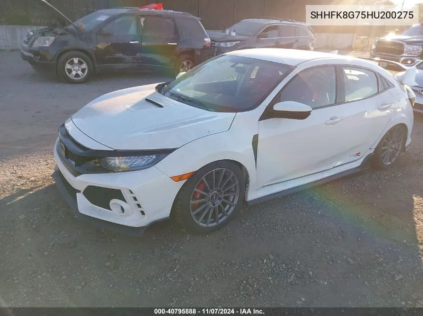 2017 Honda Civic Type R Touring VIN: SHHFK8G75HU200275 Lot: 40795888