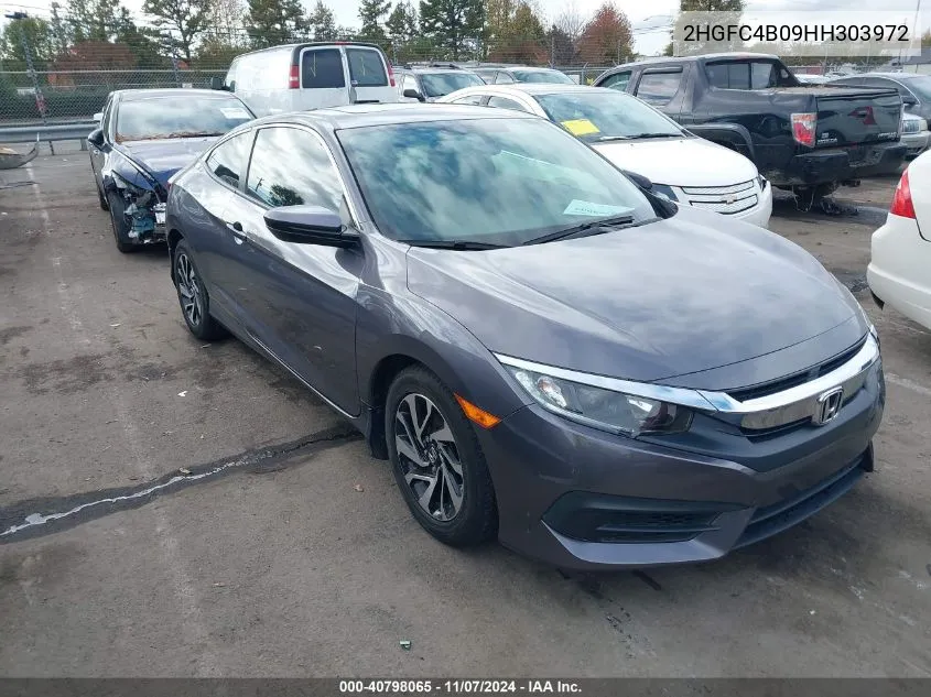 2017 Honda Civic Lx-P VIN: 2HGFC4B09HH303972 Lot: 40798065