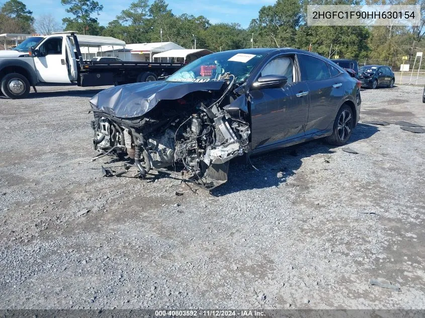 2017 Honda Civic Touring VIN: 2HGFC1F90HH630154 Lot: 40803592