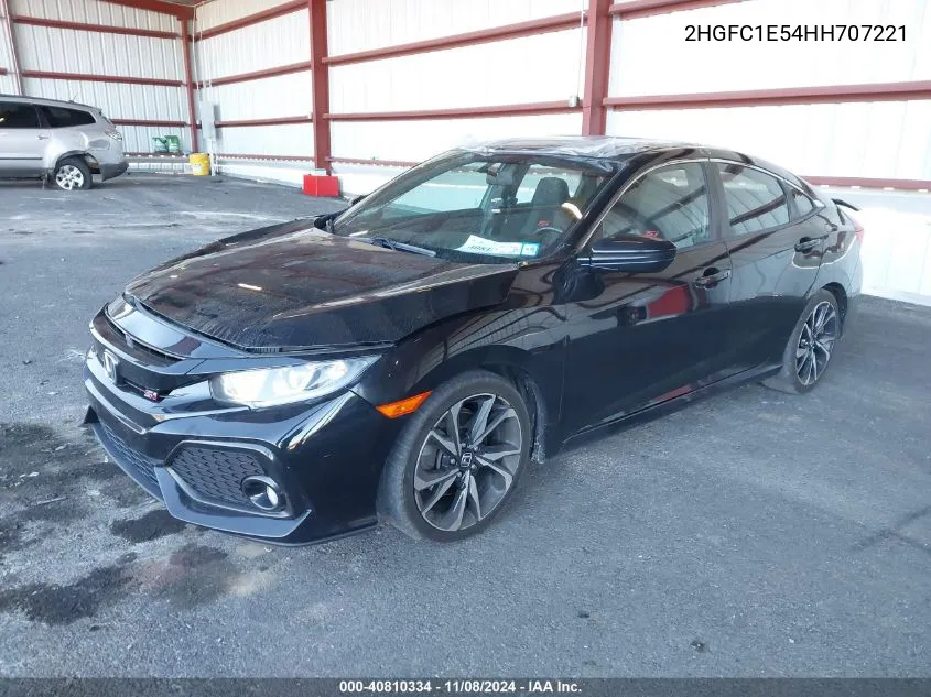 2017 Honda Civic Si VIN: 2HGFC1E54HH707221 Lot: 40810334