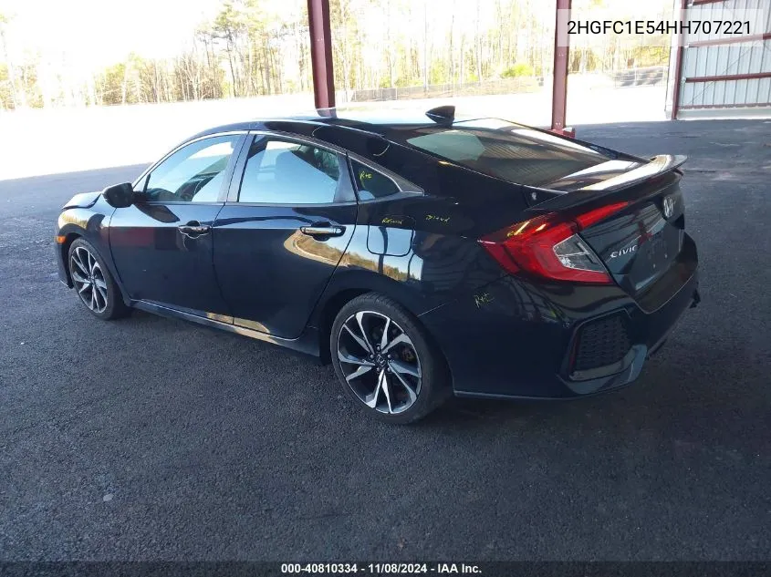 2017 Honda Civic Si VIN: 2HGFC1E54HH707221 Lot: 40810334