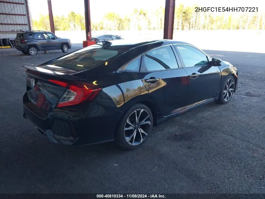 2017 Honda Civic Si VIN: 2HGFC1E54HH707221 Lot: 40810334