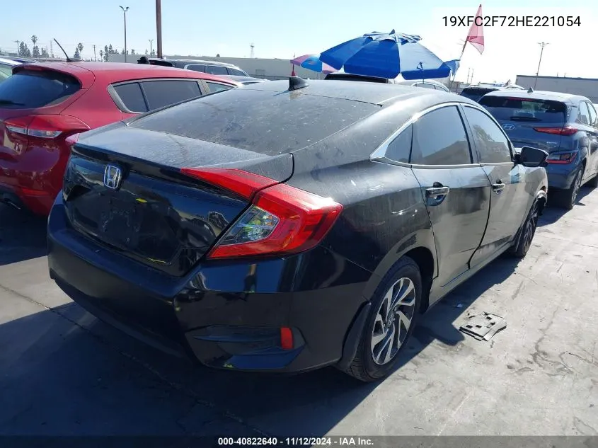 2017 Honda Civic Ex VIN: 19XFC2F72HE221054 Lot: 40822640