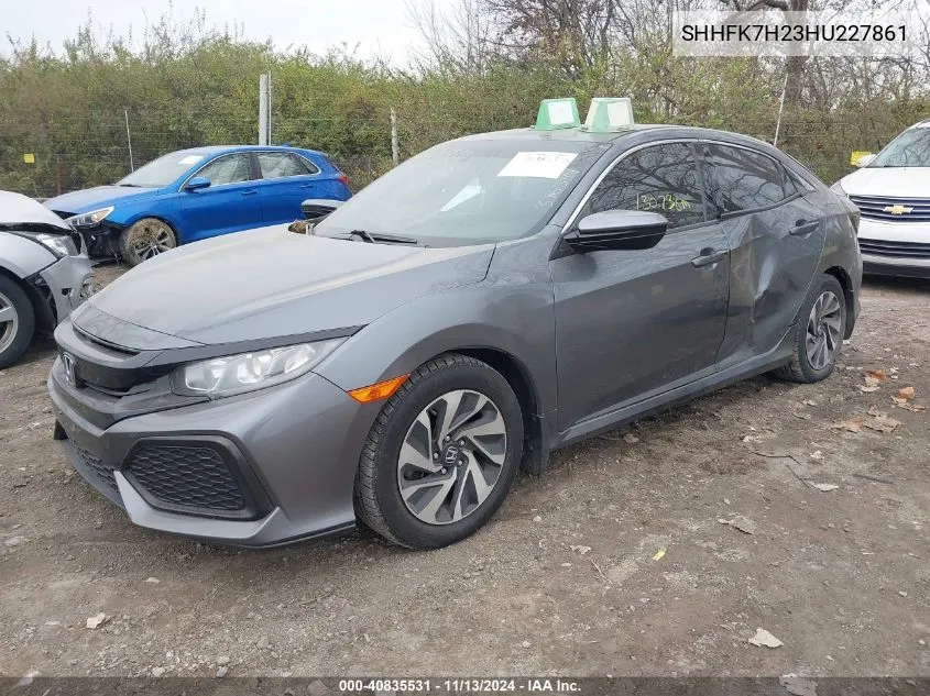 2017 Honda Civic Lx VIN: SHHFK7H23HU227861 Lot: 40835531