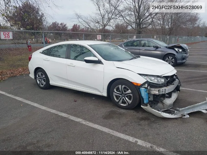 2017 Honda Civic Lx VIN: 2HGFC2F5XHH528069 Lot: 40845672