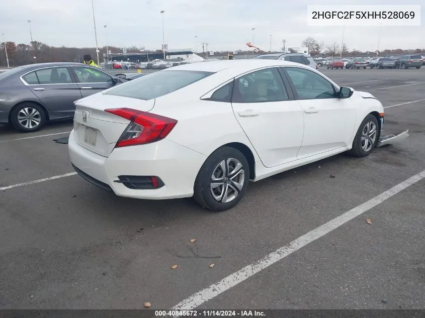 2017 Honda Civic Lx VIN: 2HGFC2F5XHH528069 Lot: 40845672