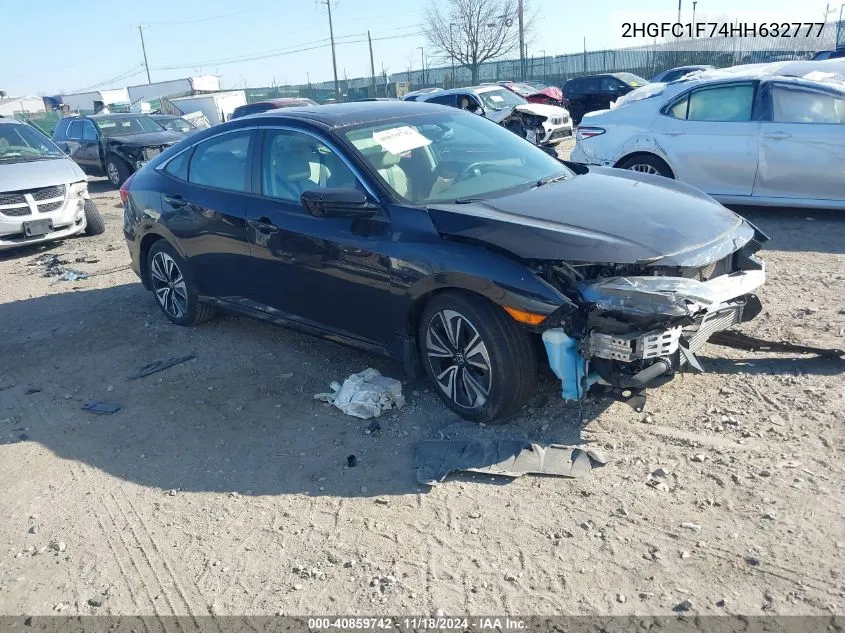 2017 Honda Civic Exl VIN: 2HGFC1F74HH632777 Lot: 40859742