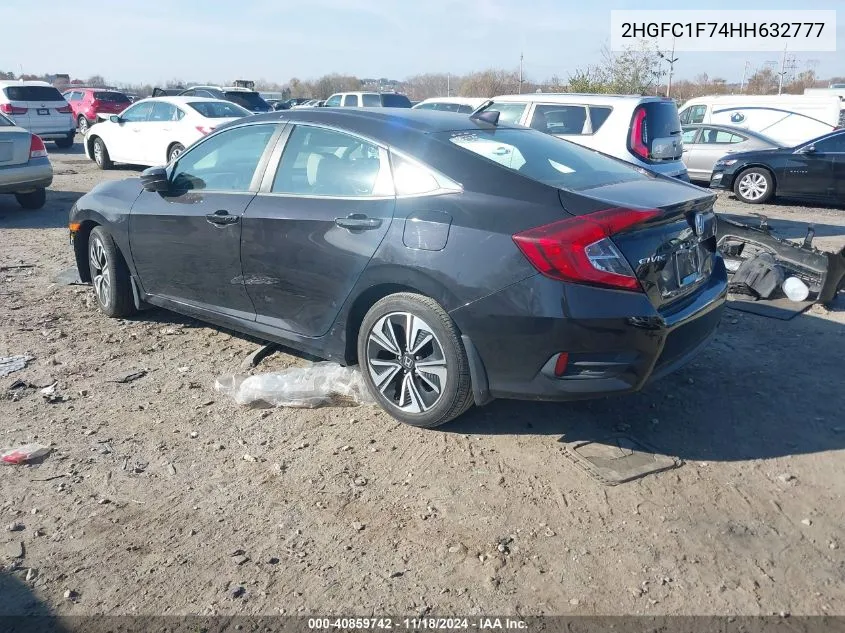 2017 Honda Civic Exl VIN: 2HGFC1F74HH632777 Lot: 40859742