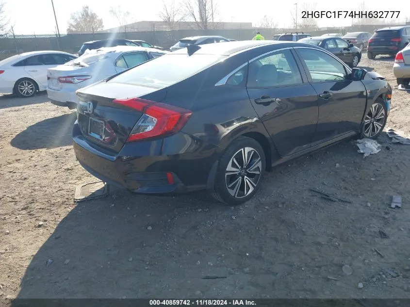 2017 Honda Civic Exl VIN: 2HGFC1F74HH632777 Lot: 40859742