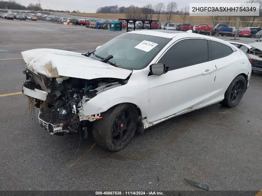 2017 Honda Civic Si VIN: 2HGFC3A5XHH754349 Lot: 40867538