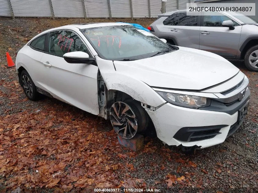 2017 Honda Civic Lx-P VIN: 2HGFC4B0XHH304807 Lot: 40869977