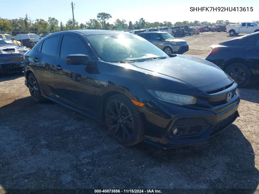 2017 Honda Civic Sport Touring VIN: SHHFK7H92HU413615 Lot: 40873856