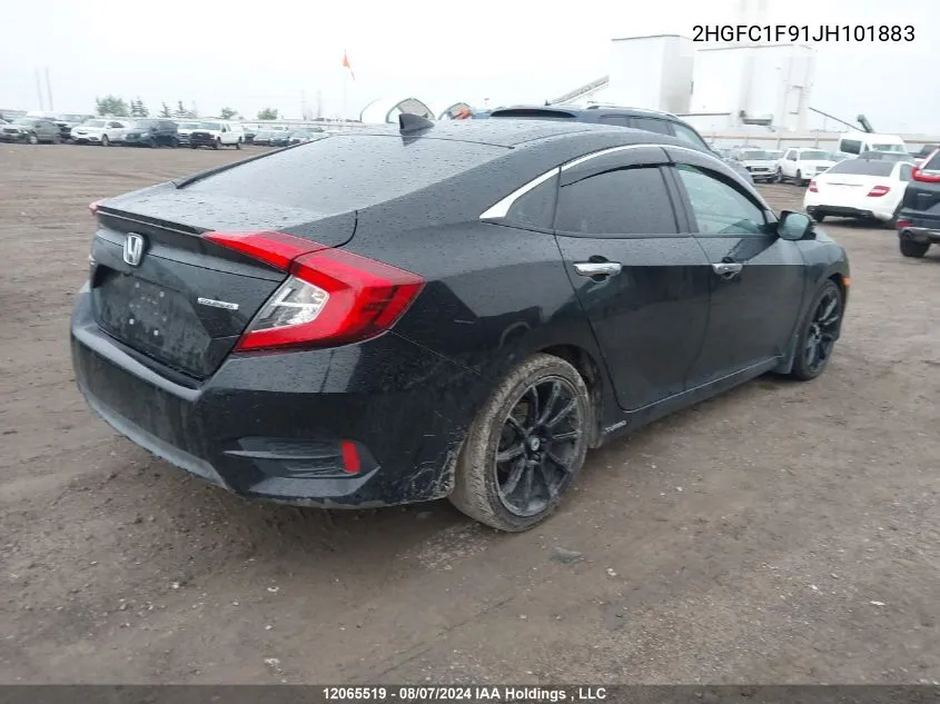 2HGFC1F91JH101883 2018 Honda Civic Touring