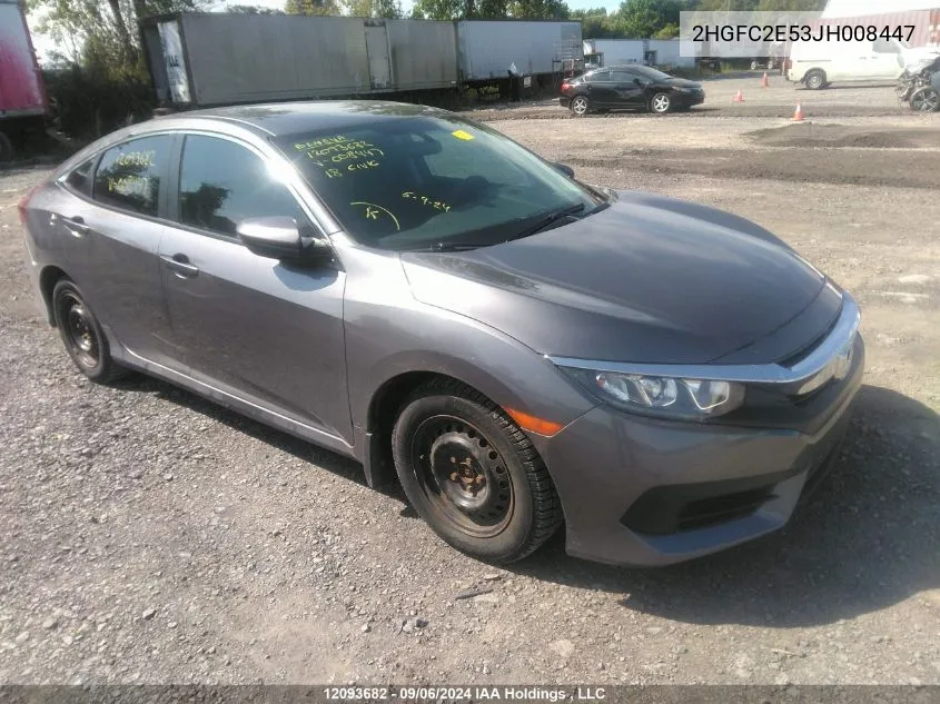 2HGFC2E53JH008447 2018 Honda Civic Sedan