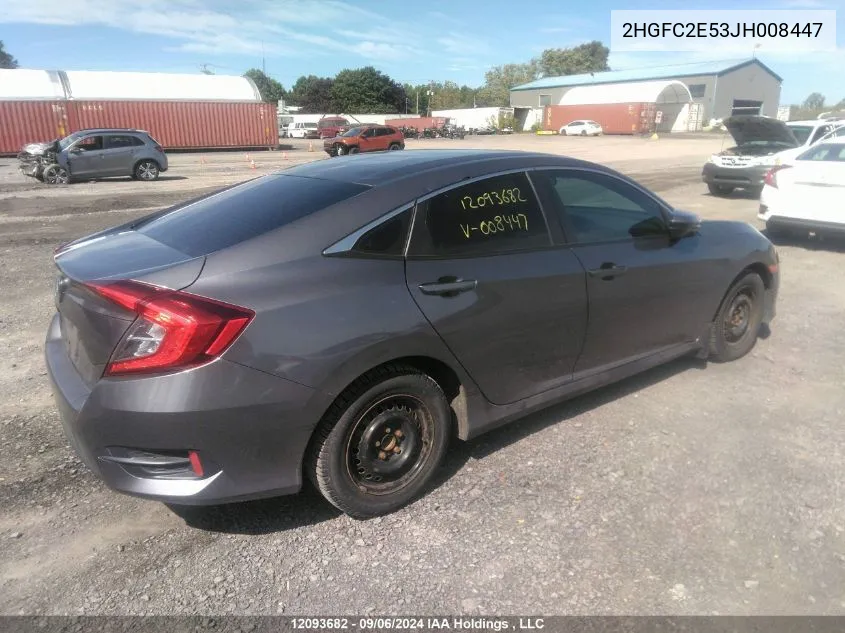 2HGFC2E53JH008447 2018 Honda Civic Sedan