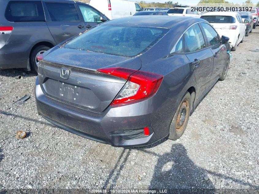 2018 Honda Civic Sedan VIN: 2HGFC2F50JH013197 Lot: 12096639