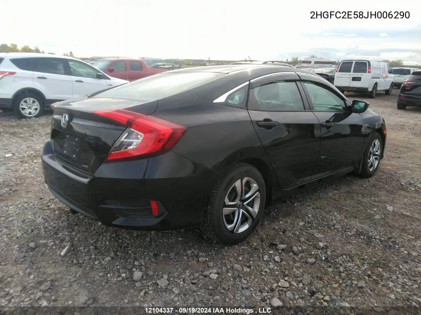 2HGFC2E58JH006290 2018 Honda Civic Sedan