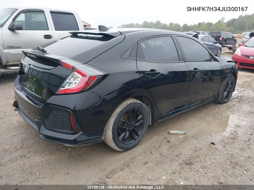 SHHFK7H34JU300167 2018 Honda Civic Lx