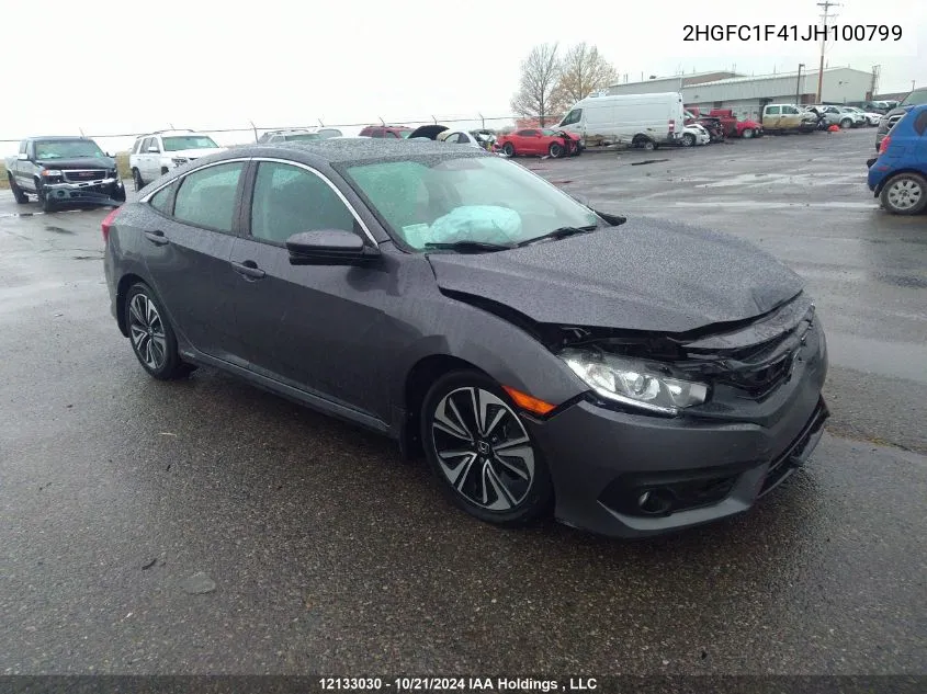 2018 Honda Civic Sedan VIN: 2HGFC1F41JH100799 Lot: 12133030