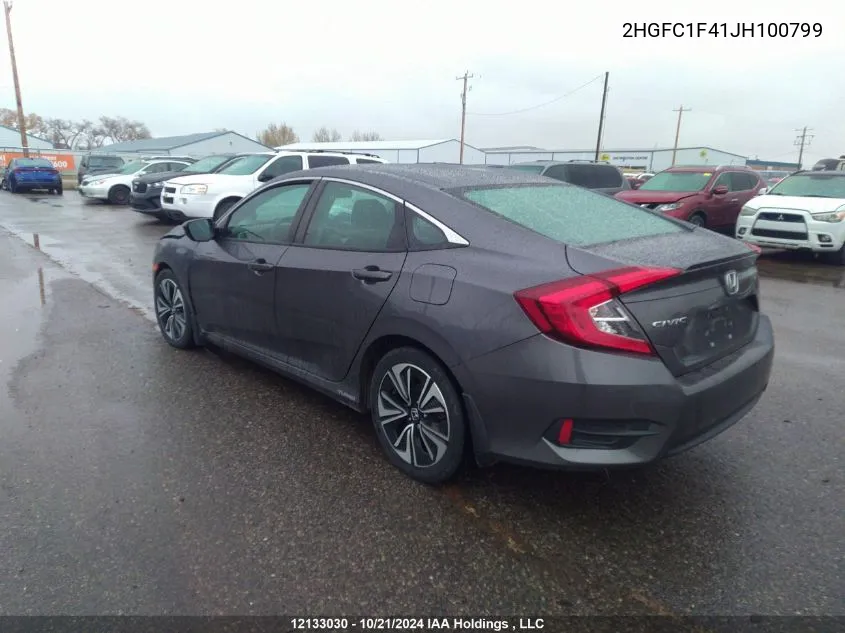 2018 Honda Civic Sedan VIN: 2HGFC1F41JH100799 Lot: 12133030