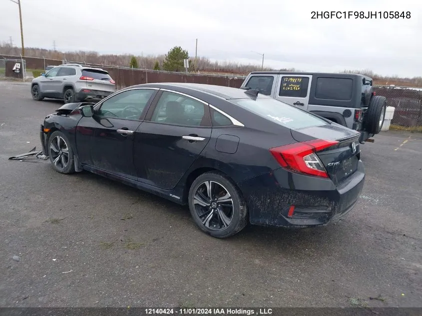 2HGFC1F98JH105848 2018 Honda Civic