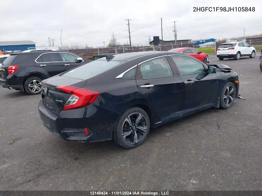 2HGFC1F98JH105848 2018 Honda Civic