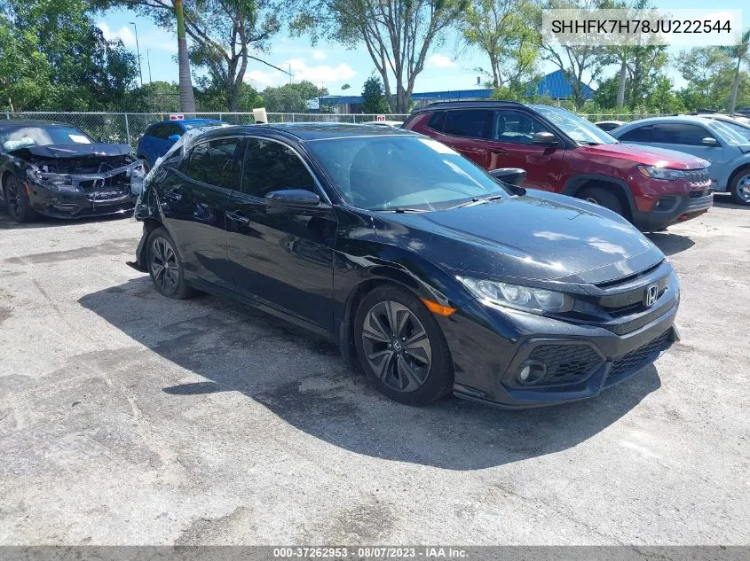 2018 Honda Civic Ex-L VIN: SHHFK7H78JU222544 Lot: 37262953