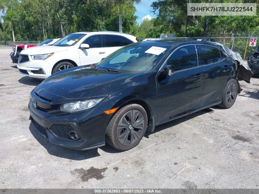 2018 Honda Civic Ex-L VIN: SHHFK7H78JU222544 Lot: 37262953