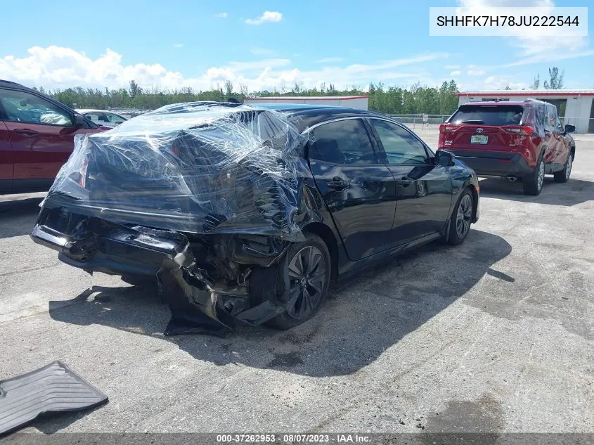 2018 Honda Civic Ex-L VIN: SHHFK7H78JU222544 Lot: 37262953