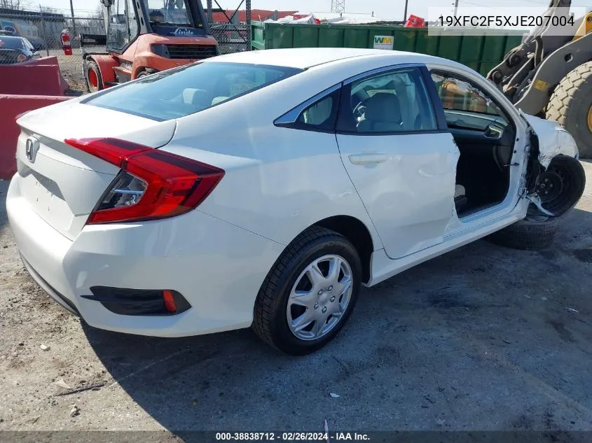 19XFC2F5XJE207004 2018 Honda Civic Lx