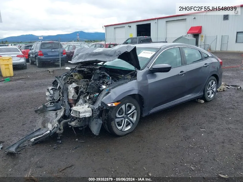 2HGFC2F55JH548039 2018 Honda Civic Lx