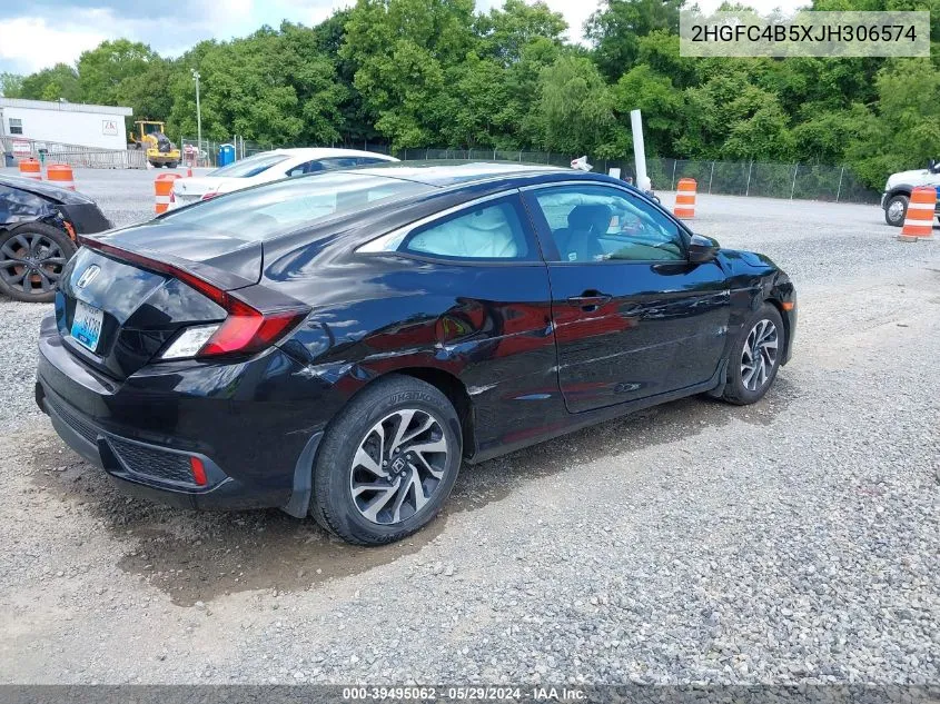 2018 Honda Civic Lx VIN: 2HGFC4B5XJH306574 Lot: 39495062