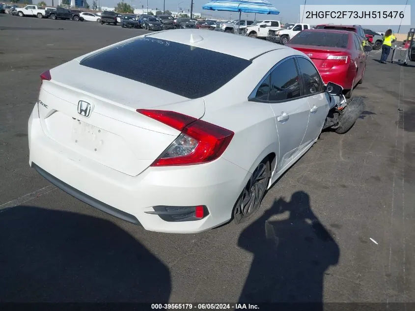 2018 Honda Civic Ex VIN: 2HGFC2F73JH515476 Lot: 39565179