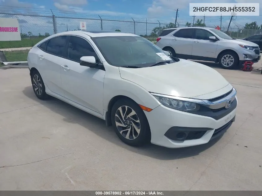 2HGFC2F88JH555352 2018 Honda Civic Ex