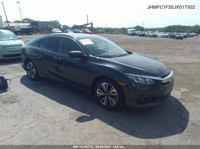 2018 Honda Civic Ex-T VIN: JHMFC1F30JX017302 Lot: 39744776