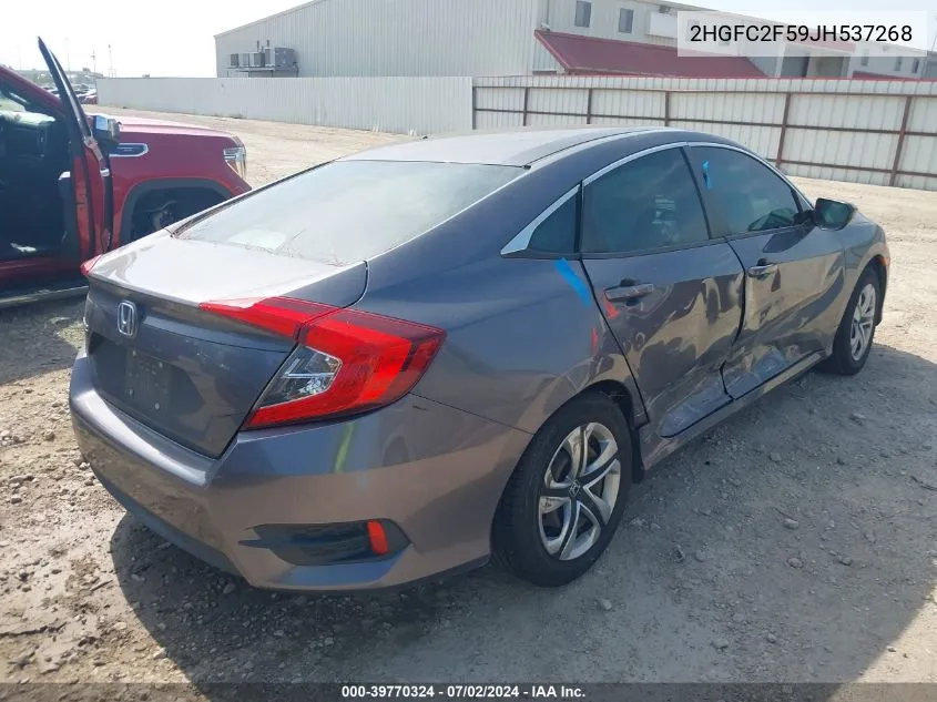 2HGFC2F59JH537268 2018 Honda Civic Lx