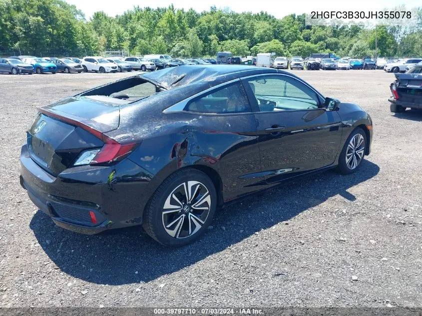 2HGFC3B30JH355078 2018 Honda Civic Ex-T