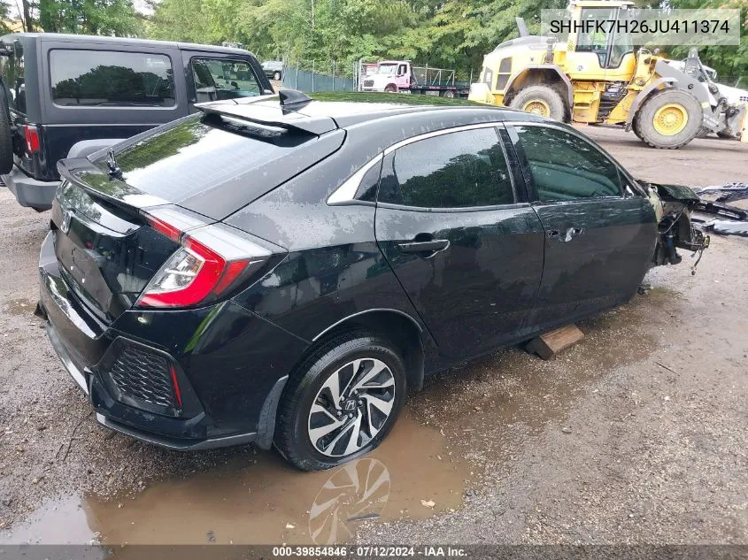 SHHFK7H26JU411374 2018 Honda Civic Lx