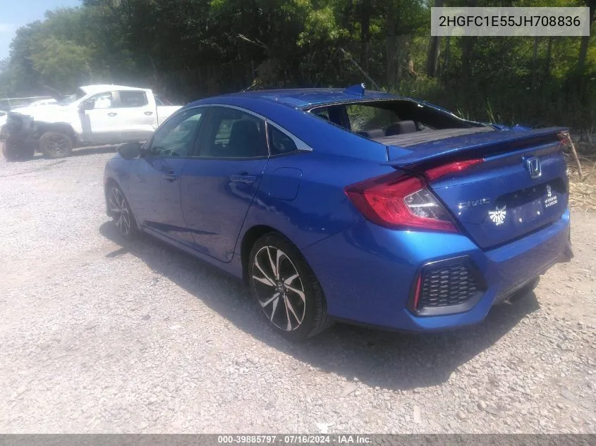 2HGFC1E55JH708836 2018 Honda Civic Si