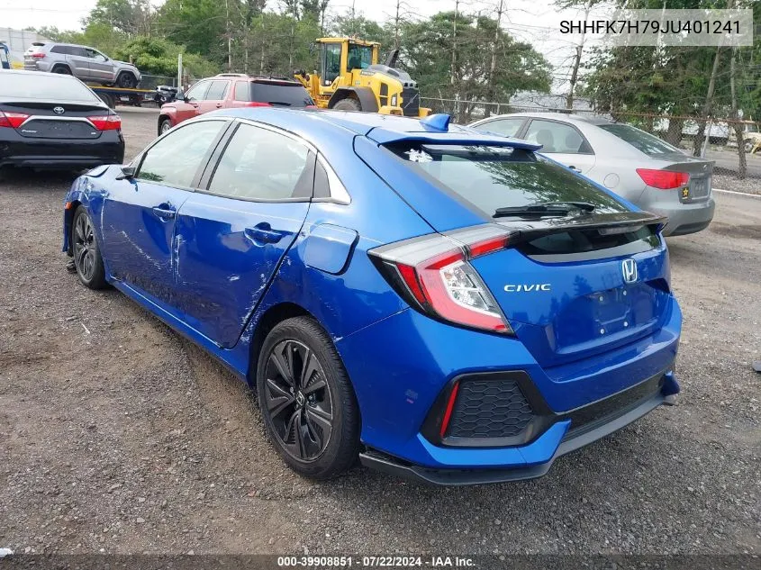 2018 Honda Civic Ex-L VIN: SHHFK7H79JU401241 Lot: 39908851