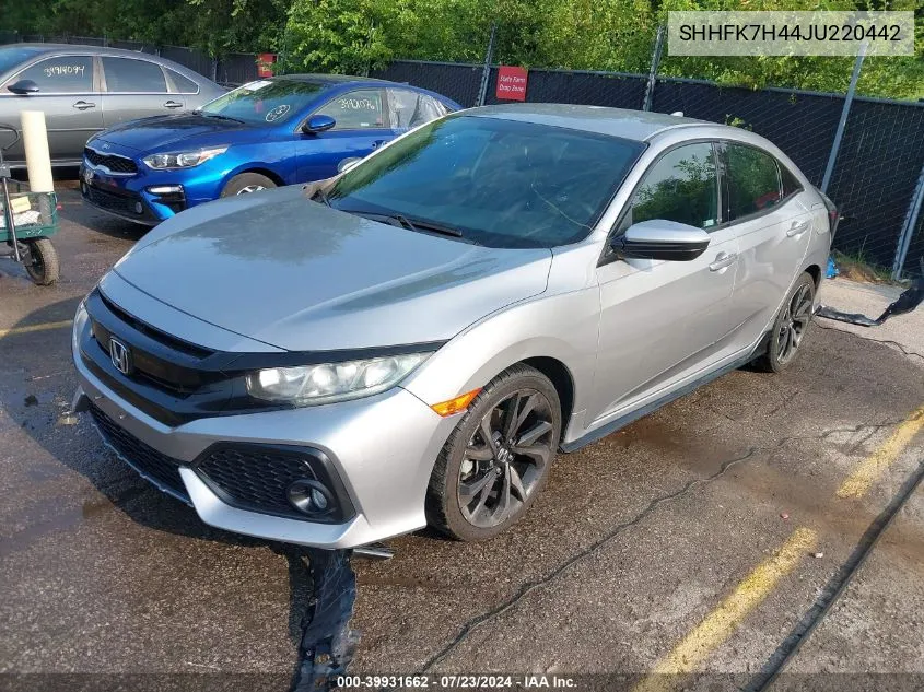 SHHFK7H44JU220442 2018 Honda Civic Sport