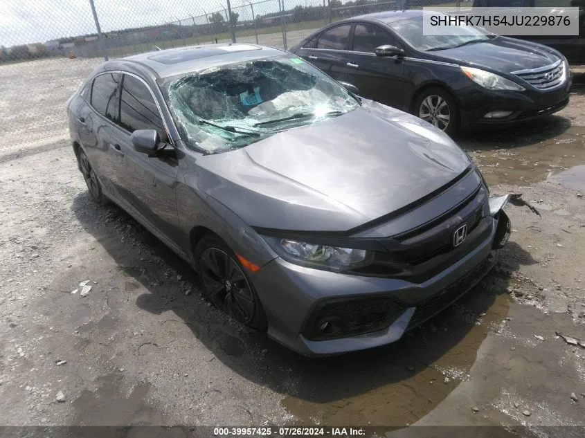 SHHFK7H54JU229876 2018 Honda Civic Ex