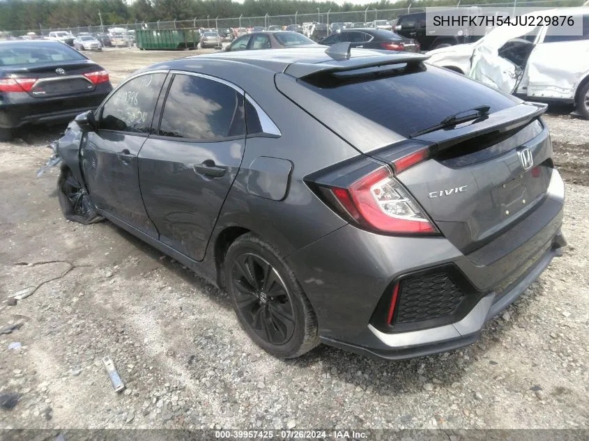 SHHFK7H54JU229876 2018 Honda Civic Ex