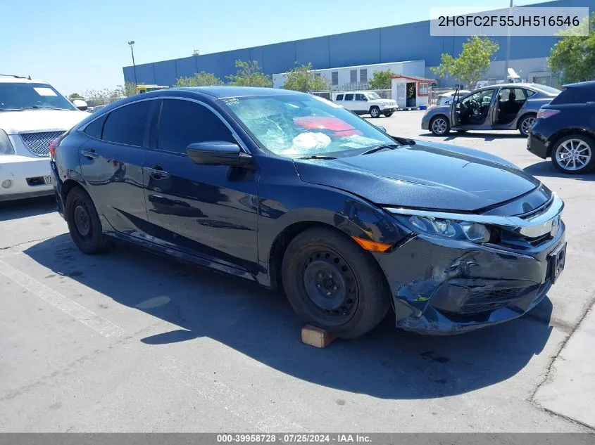 2018 Honda Civic Lx VIN: 2HGFC2F55JH516546 Lot: 39958728