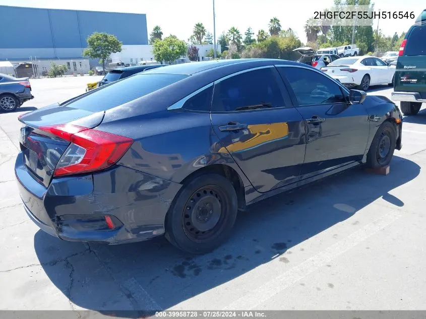 2018 Honda Civic Lx VIN: 2HGFC2F55JH516546 Lot: 39958728