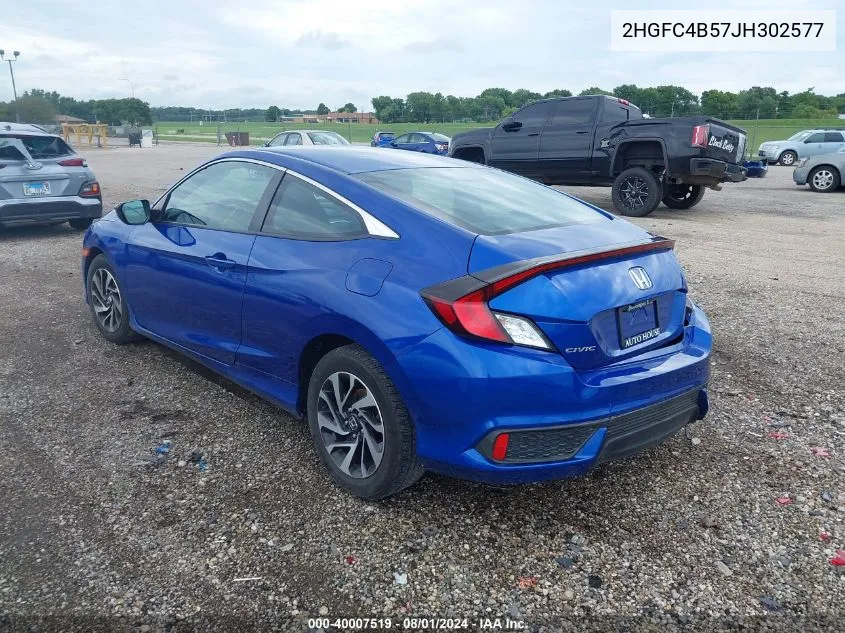 2HGFC4B57JH302577 2018 Honda Civic Lx