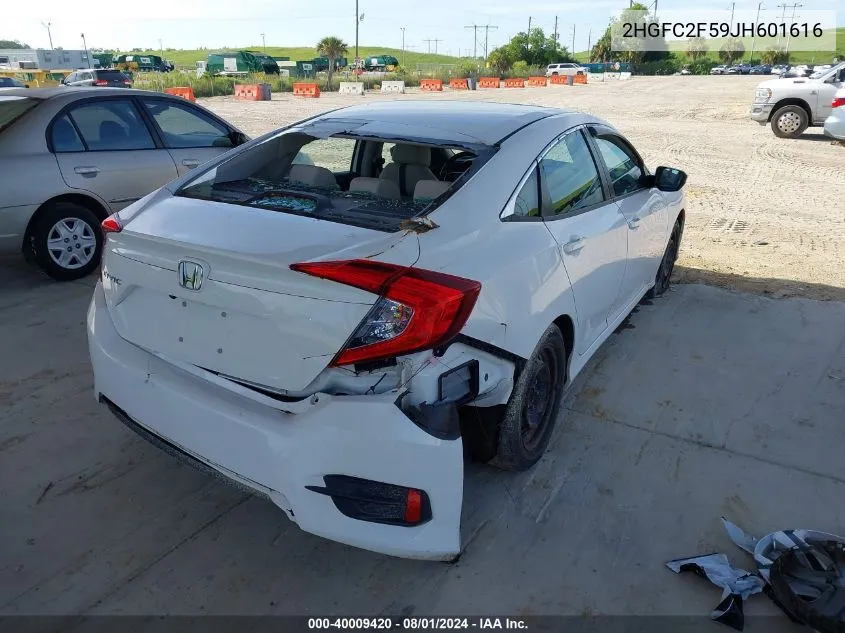 2HGFC2F59JH601616 2018 Honda Civic Lx