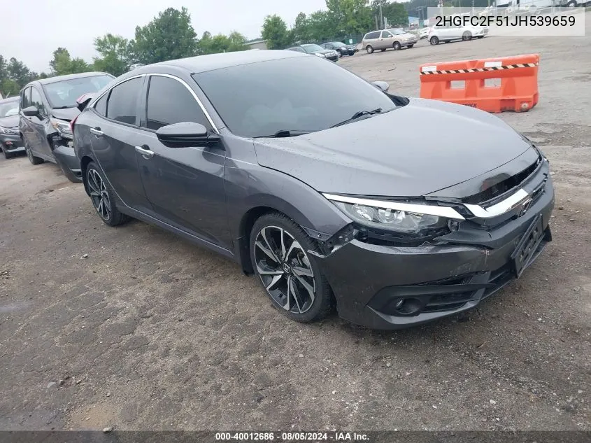 2018 Honda Civic Lx VIN: 2HGFC2F51JH539659 Lot: 40012686