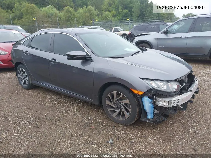 19XFC2F76JE004080 2018 Honda Civic Ex